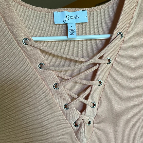 Jessica Simpson long sleeve viscose top, in dusty pink! - Picture 3 of 4